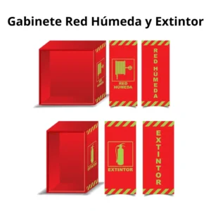 Gabinete Red Húmeda y Extintor