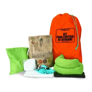 Kit De Derrame Pequeño Bolso DS43 40 Lts (2.5 Kg Abs, Almohada, Barrera, Gtes Y Buzo)