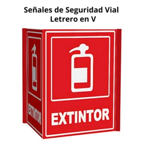 Letrero en V