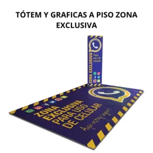 Tótem y Gráficas a Piso de Zona Exclusiva